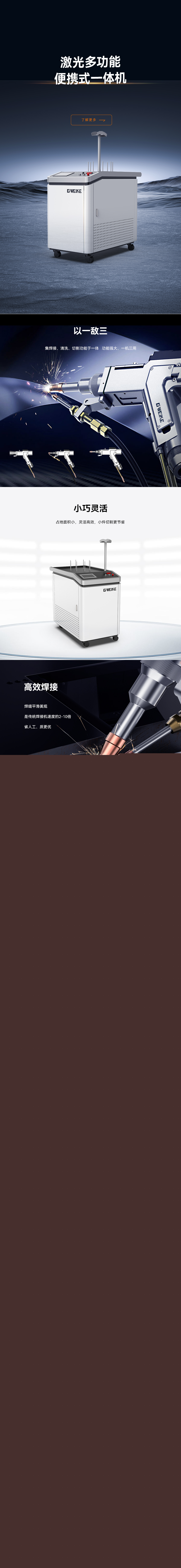 激光多功能便攜式一體機LCW系列